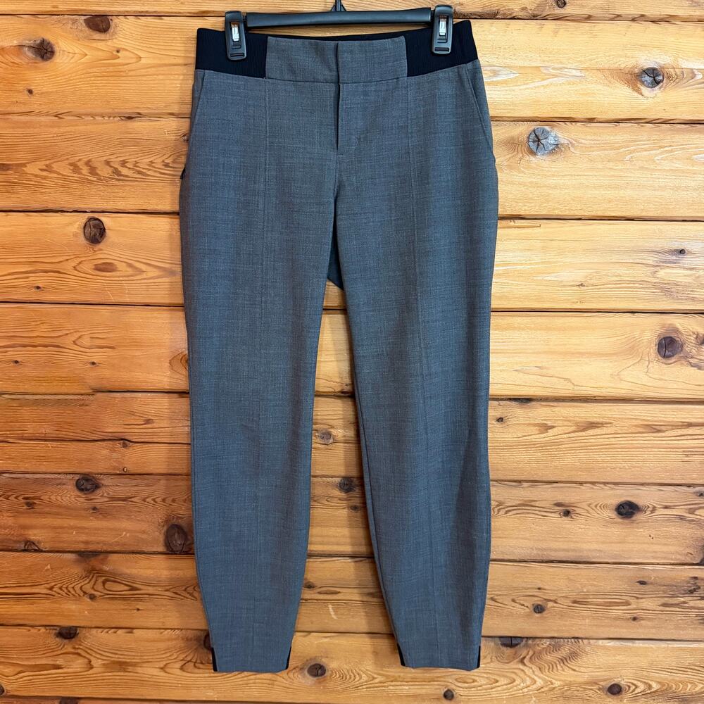 Athleta Work It City Wool Blend Pants Joggers Gray Black Size 6